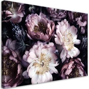 Obraz na plátně, Květinová kytice Vintage Garden - 120x80 cm