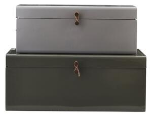 MUZZA ÚLOŽNÝ BOX SUITCASE SIVÝ A ZELENÝ 2KS