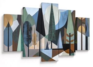 Obraz - Prírodná geometrická abstrakcia II. (150x105 cm)