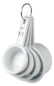 Smaltované odměrky White – set 4 ks