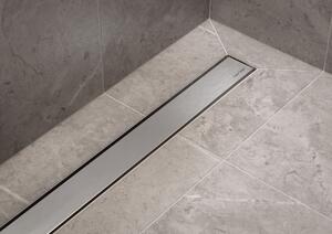 ESS Basic Drain - Univerzálny sprchový žľab 600x72 mm, kompletná sada, kartáčovaná nerezová oceľ BD-60-FL-50/28