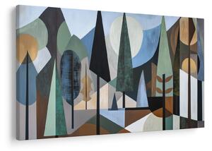 Obraz - Prírodná geometrická abstrakcia II. (90x60 cm)