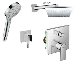 Hansgrohe set 21 - Sprchový systém pod omietku s pákovou batériou, komplet, chróm