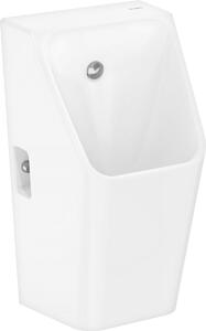 Hansgrohe EluPura Original Q - Pisoár 600/300 so zadným prívodom vody a spodným/zadným odtokom, bez okraja, biela 60127450