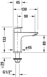 Duravit No. 1 umývadlový ventil N11080002010