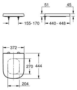 GROHE Euro Ceramic - WC sedátko s poklopom, SoftClose, alpská biela 39330002