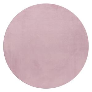 Ayyildiz , Kusový koberec Pouffy 5100 Rose kruh, 120x120 (priemer) kruh, ružová, obývacia izba
