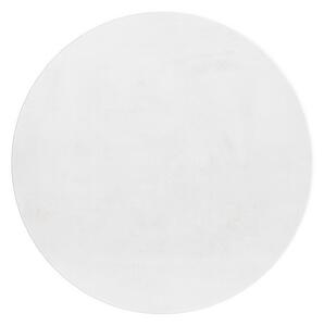 Ayyildiz , Kusový koberec Pouffy 5100 White kruh, 120x120 (priemer) kruh, biela, obývacia izba