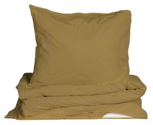 Bielizeň z organickej bavlny Crinkle Mustard Gold 150 × 210 cm