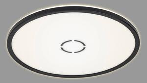 Stropné svietidlo LED zdarma, Ø 42 cm, čierne
