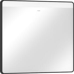 Hansgrohe Xarita Lite Q - Zrkadlo s horizontálnym LED osvetlením 700x800 mm s nástenným vypínačom, čierna matná 54958670