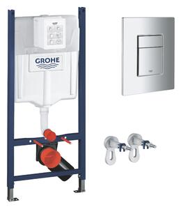 GROHE Rapid SL Projekt - Inštalačný systém pre WC, stavebná výška 1130 mm, uchýty, WC tlačidlo, chróm 38840000/set