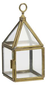 Skleneená mini krabička Clear/Aged Brass