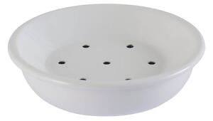 Smaltovaná mydelnička White Round