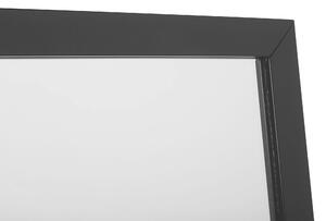 Zrkadlo stojaceho čierneho obdĺžnikového tvaru 40 x 140 cm