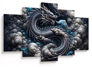 Obraz – Drak v dyme (150x105 cm)