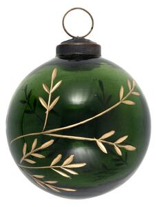 Vianočná ozdoba Branch Gold Green Ø 8 cm