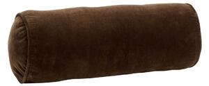 Zamatový vankúš valec Dark Brown
