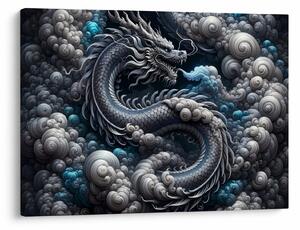 Obraz – Drak v dyme (70x50 cm)