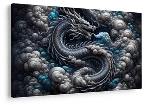 Obraz – Drak v dyme (90x60 cm)