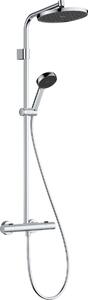 Hansgrohe Activera S - Sprchový systém Showerpipe 240 1jet so sprchovou tyčou Varia s termostatom Ecostat Fine, EcoSmart, chróm 28078000