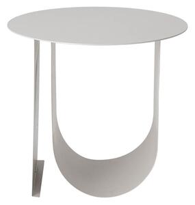 MUZZA Kovový odkladací stolík Bodhi Ø 43 x 38 cm sivý