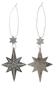 Závesná dekorácia Star Oblong – set 2 ks