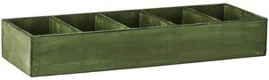 Drevený úložný box Green – 5 priehradiek