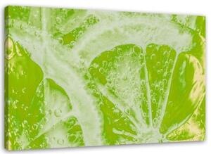 Obraz na plátně Vápno v zelené barvě - 100x70 cm