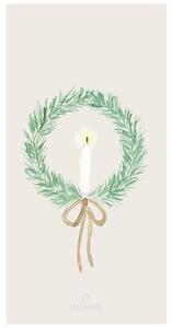 Papierové obrúsky Wreath with Candle – 16 ks