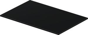 Duravit DuraSquare - Sklenená polička pre kovový podstavec, 570x380 mm, čierna 0099648400
