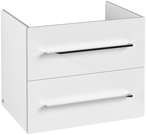 Villeroy & Boch AVENTO - Skrinka pod umývadlo 630x484 mm, 2 zásuvky, Crystal White A89000B4