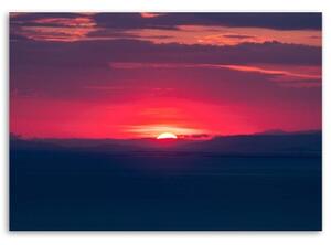 Obraz na plátně Červený západ slunce - 60x40 cm
