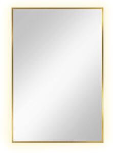 Baltica Design Tiny Border Straight zrkadlo 60x90 cm odĺžnikový s osvetlením zlatá 5904107904689