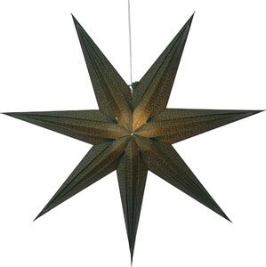 Závěsná svítící hvězda Holly Green 75 cm