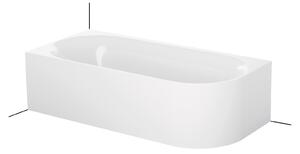 Bette BetteLux Oval IV Silhouette - Vaňa do ľavého rohu 1750x800 mm, BetteGlaze Plus, biela 3425-000CERVS,PLUS