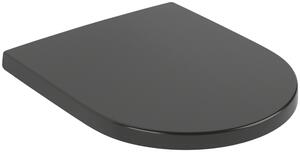 Villeroy & Boch Subway 3.0 - WC sedátko s poklopom QuickRelease SoftClosing, Pure Black 8M42S1R7