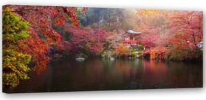 Obraz na plátně Japonsko Krajina Příroda - 90x30 cm