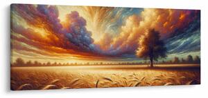 Obraz – Strom na poli (120x50 cm)