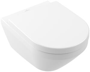 Villeroy & Boch Architectura - Závesné WC TwistFlush[e³] s WC sedátkom SoftClose, CeramicPlus, alpská biela 4694CLR1