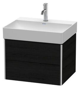 Duravit XSquare - Závesná skrinka pod umývadlo 584x460 mm, čierny dub matný XS416101616