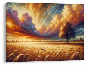 Obraz – Strom na poli (70x50 cm)