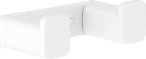 Hansgrohe AddStoris Q - Dvojitý háčik, matná biela 41755700