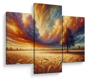 Obraz – Strom na poli (90x60 cm)