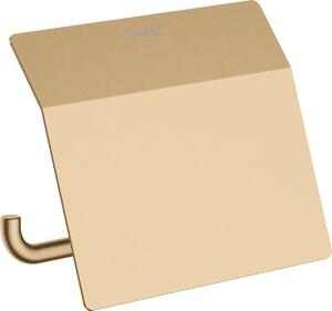 Hansgrohe AddStoris Q - Držiak na toaletný papier s krytkou, kartáčovaný bronz 41753140