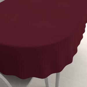 Biante Dekoračný oválny obrus BKU-115 Burgundský vínový 100x140 cm