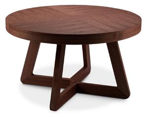 MUZZA Rozkladací jedálenský stôl Austin 130 (230) x 130 cm hnedý