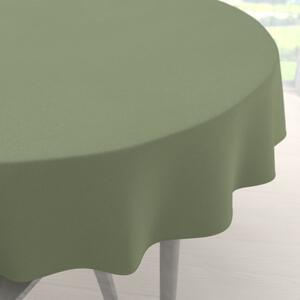 Biante Dekoračný okrúhly obrus BKU-118 Sivozelený Ø 110 cm