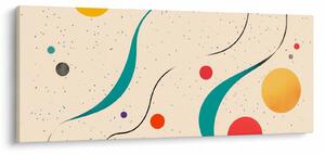 Obraz - Minimalistická farebná ilustrácia (120x50 cm)