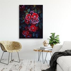 Obraz na plátně Květiny Červená příroda - 40x60 cm